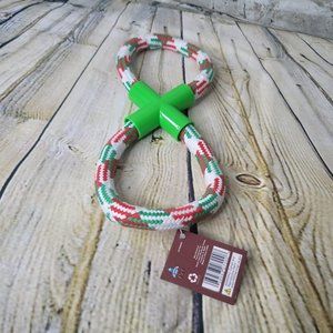 Large Dog Infinity Rope White Green Red JMK 07000